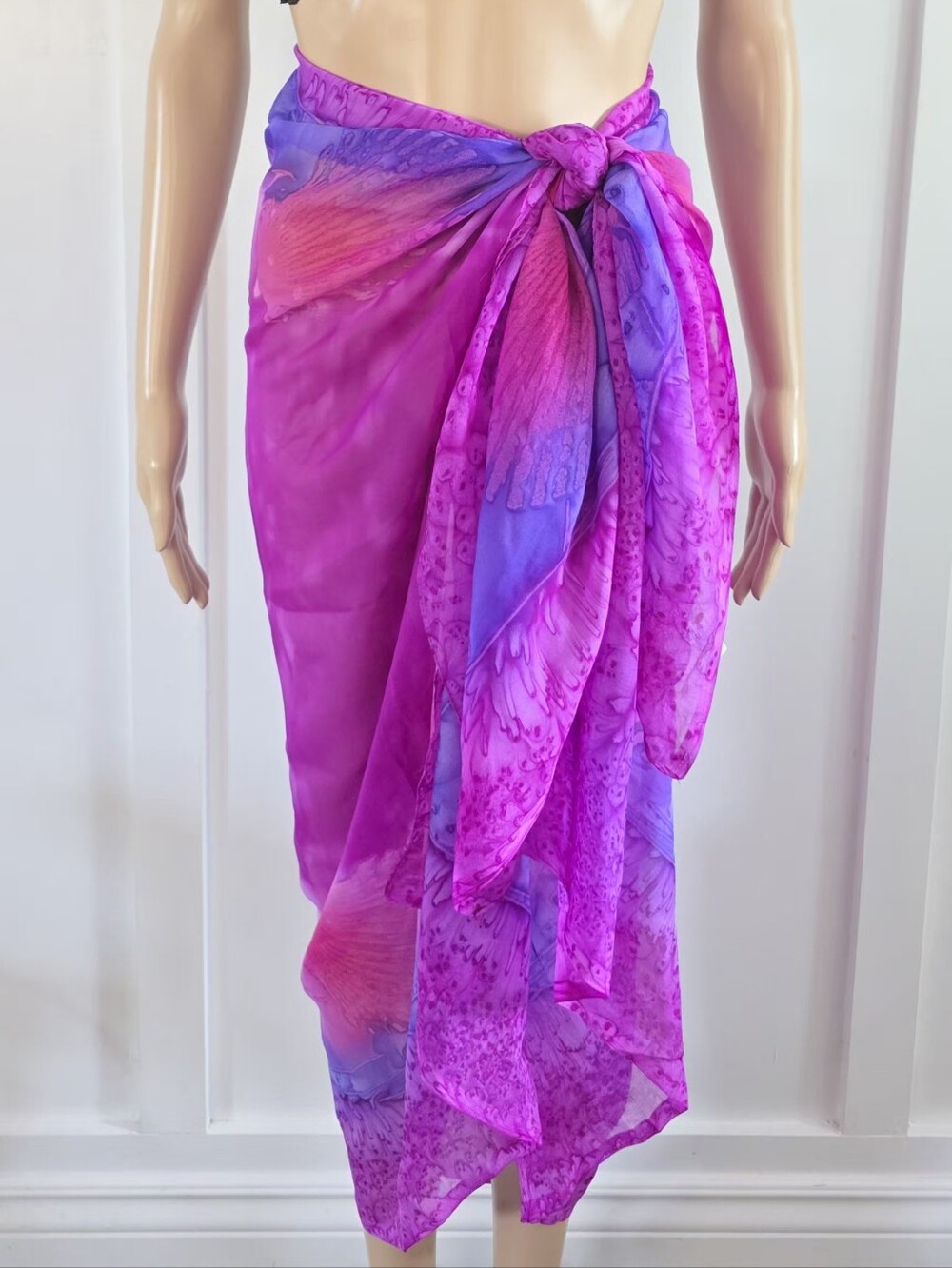 India Boutique Boho Chic Shell Print Vibrant Versatile Sarong Beach Wrap